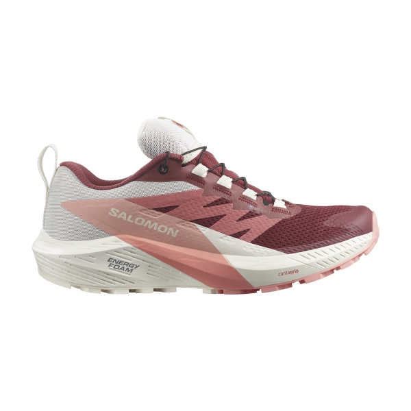 Scarpe Trail Running Donna Salomon Sense Ride 5 GTX  Syrah/Vanilla Ice/Peach Amber L47314500