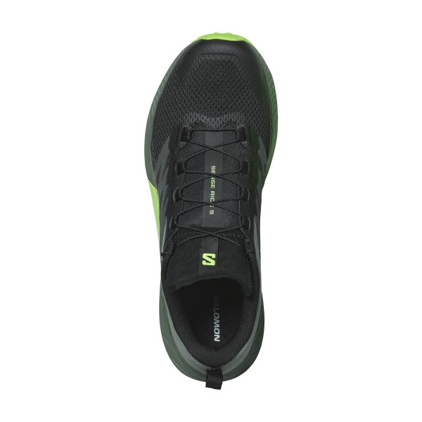 Salomon Sense Ride 5 - Black/Laurel Wreath/Green Gecko