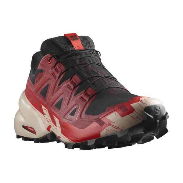 Salomon Speedcross 6 GTX - Black/Red Dalhia/Poppy Red