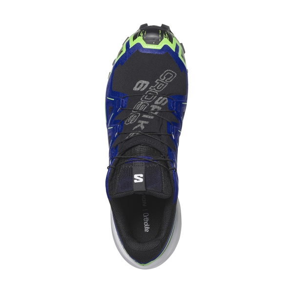 Salomon Spikecross 6 GTX - Black/Surf The Web/Green Gecko