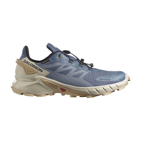 Scarpe Trail Running Uomo Salomon Supercross 4 GTX  Bering Sea/Feather Gray/Taffy L47386100