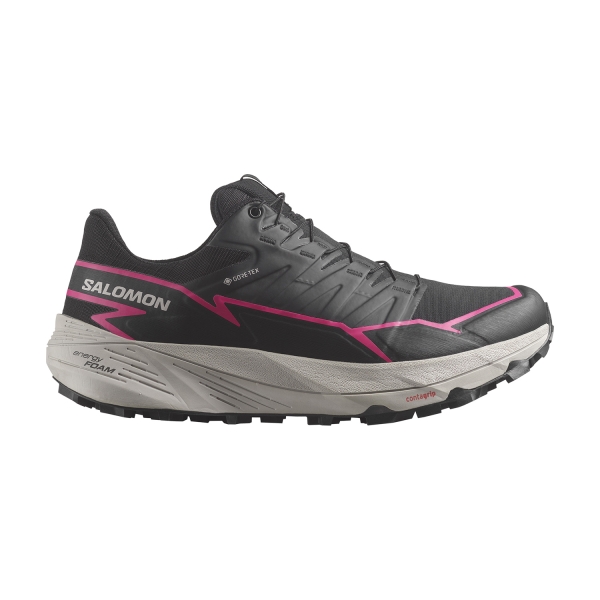 Women's Trail Running Shoes Salomon Thundercross GTX  Black/Pink Glo L47383500