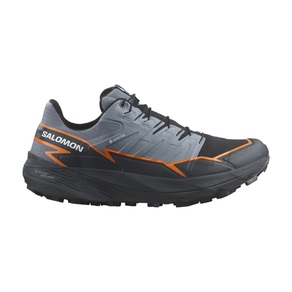 Men's Trail Running Shoes Salomon Thundercross GTX  Flint Stone/Carbon/Orange Pepper L47383100