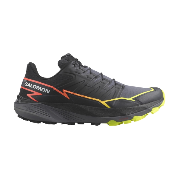 Men's Trail Running Shoes Salomon Thundercross  Black/Quiet Shade/Fiery Coral L47295400