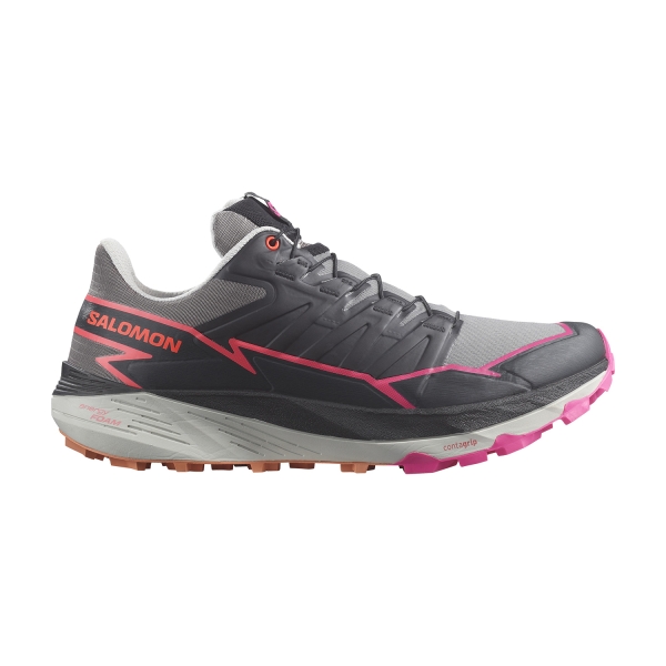 Men's Trail Running Shoes Salomon Thundercross  Plum Kitten/Black/Pink Glo L47382600