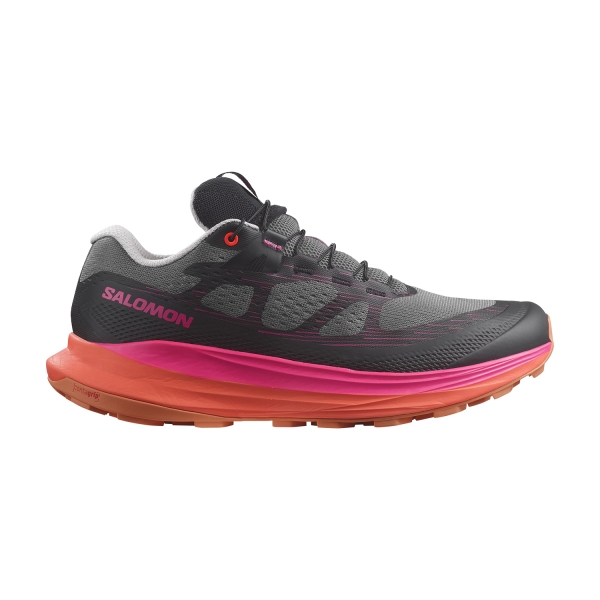 Women's Trail Running Shoes Salomon Ultra Glide 2  Plum Kitten/Black/Pink Glo L47386400