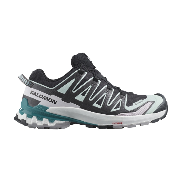 Women's Outdoor Shoes Salomon XA Pro 3D V9 GTX  Black/Bleached Aqua/Harbor Blue L47119100