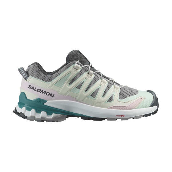 Women's Outdoor Shoes Salomon XA Pro 3D V9  Gull/White/Bleached Aqua L47118900