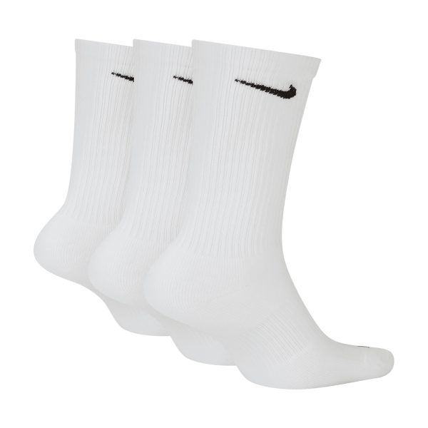 Nike Everyday Plus Cushioned x 3 Socks - White/Black