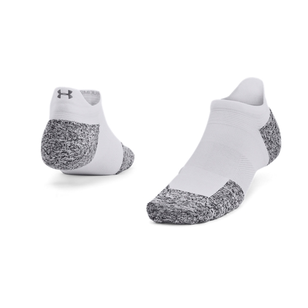 Running Socks Under Armour ArmourDry Cushion Socks  White/Halo Gray/Reflective 13760750100