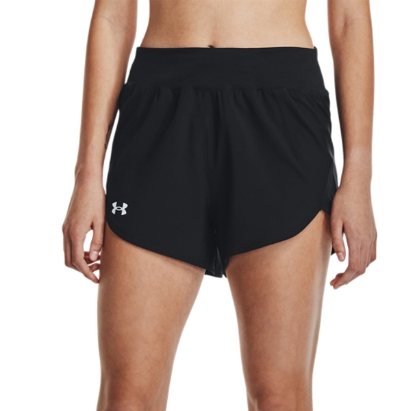Women's Running Shorts Under Armour Fly By Elite 3in Shorts  Black/Reflective 13733280002
