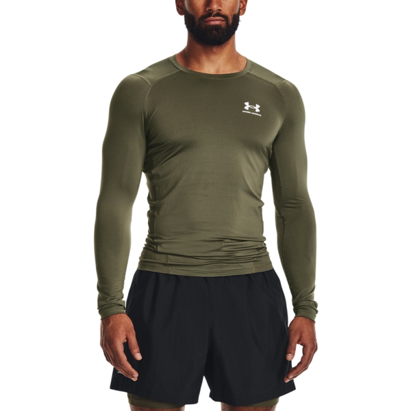 Top Training Hombre Under Armour HeatGear Compression Top  Marine OD Green/White 13615240390