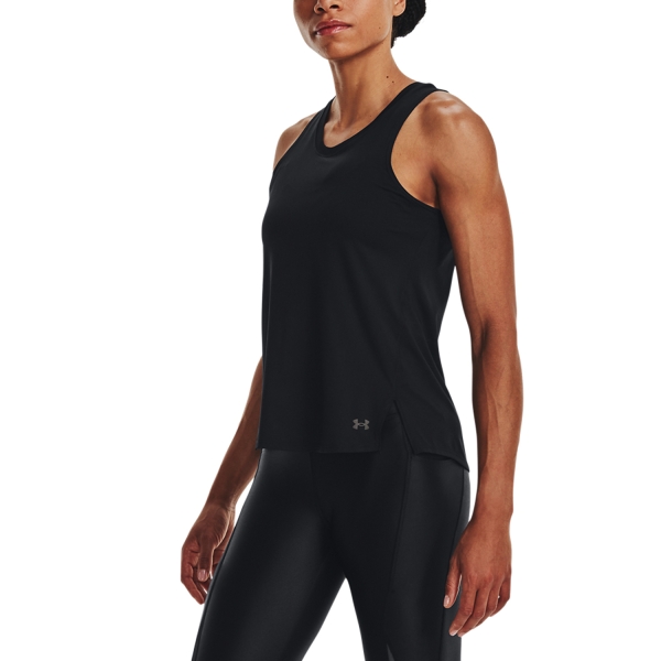 Women's Running Tank Under Armour IsoChill Laser Tank  Black/Reflective 13768110001