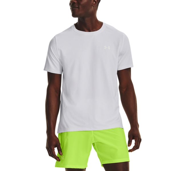 Men's Running T-Shirt Under Armour Under Armour IsoChill Laser Heat TShirt  White  White 