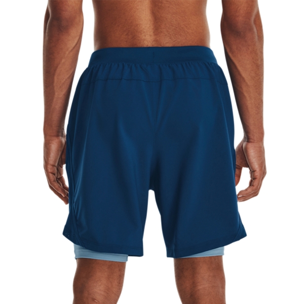 Under Armour Launch 2 in 1 7in Shorts - Varsity Blue