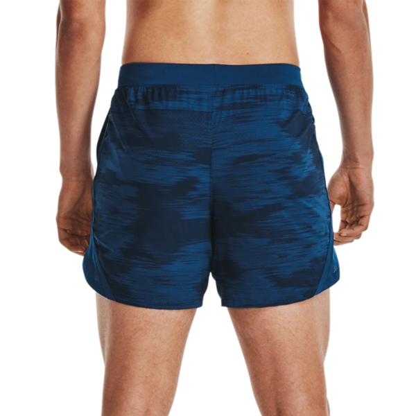 Under Armour Launch Printed 5in Shorts - Varsity Blue/Reflective