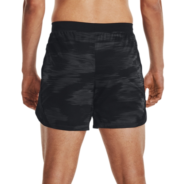 Under Armour Launch Printed 5in Shorts - Jet Gray/Black/Reflective