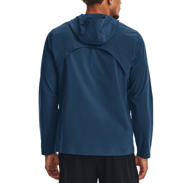 Under Armour Outrun The Storm Jacket - Varsity Blue/Midnight Navy/Reflective
