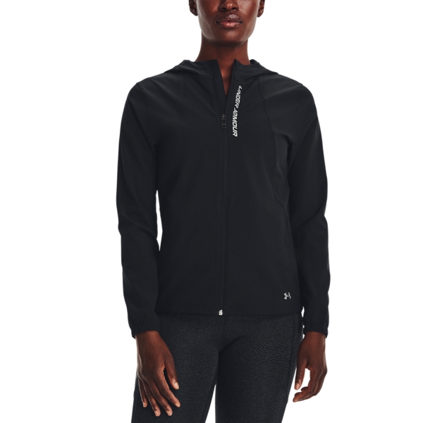 Women's Running Jacket Under Armour Outrun The Storm Jacket  Black/Reflective 13770430002