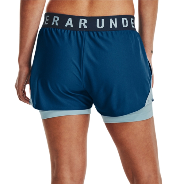 Under Armour Play Up 2 in 1 3in Shorts - Varsity Blue/Blizzard