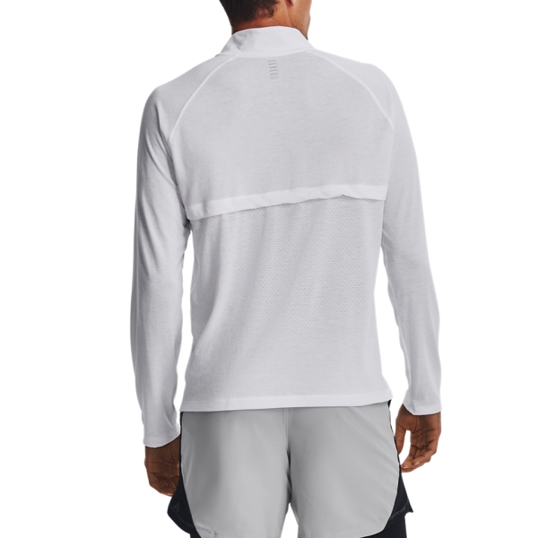 Under Armour Streaker Half Zip Maglia - White/Reflective