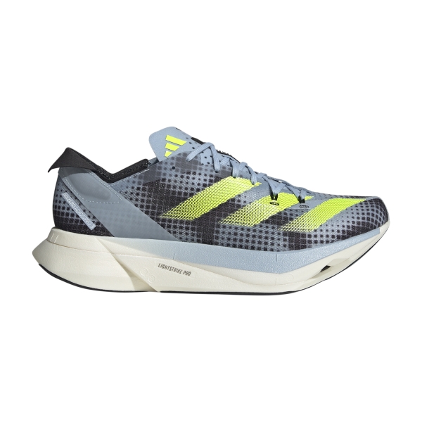 Scarpe Running Performance Uomo adidas adizero Adios Pro 3  Wonder Blue/Core Black/Lucid Lemon IG3132