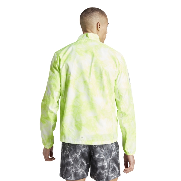 adidas Own The Run Chaqueta - White/Lucid Lemon