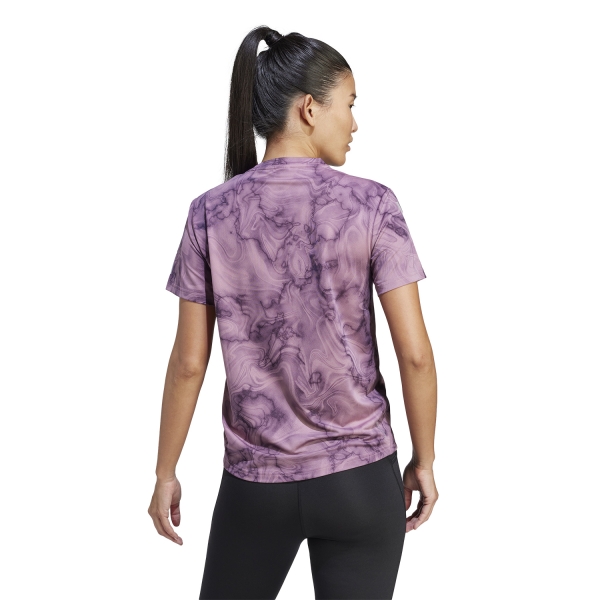 adidas Own The Run T-Shirt - Wonder Orchid/Black