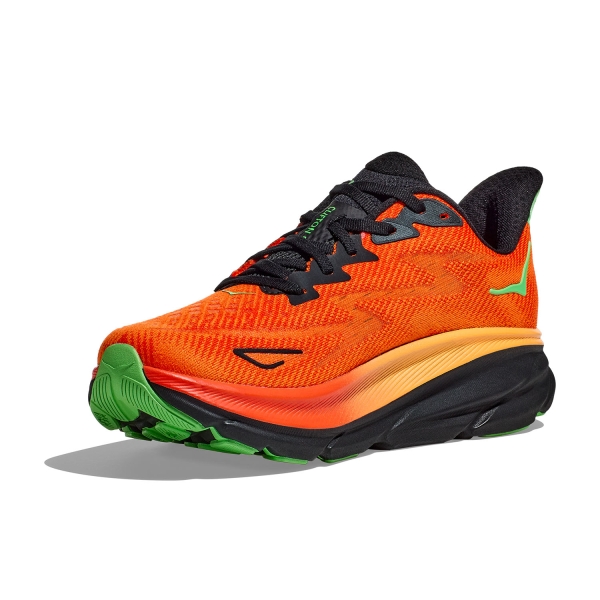 Hoka Clifton 9 - Flame/Vibrant Orange