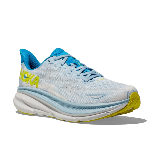 Hoka One One Clifton 9 Wide Men's Running Shoes - Ice Water