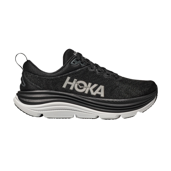 Men's Structured Running Shoes Hoka Gaviota 5  Black/White 1127929BWHT
