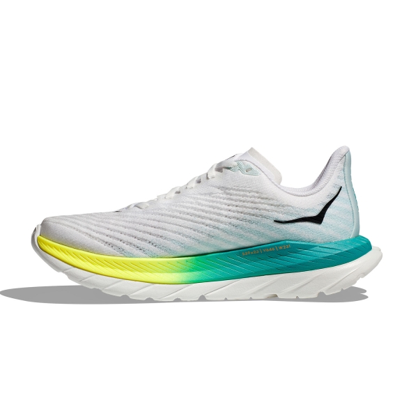 Hoka Mach 5 Wide - White/Blue Glass
