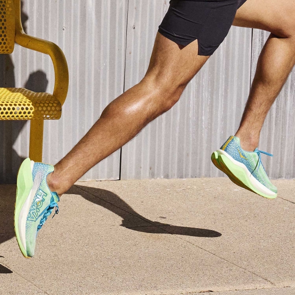 Hoka Mach X - Ocean Mist/Lime Glow