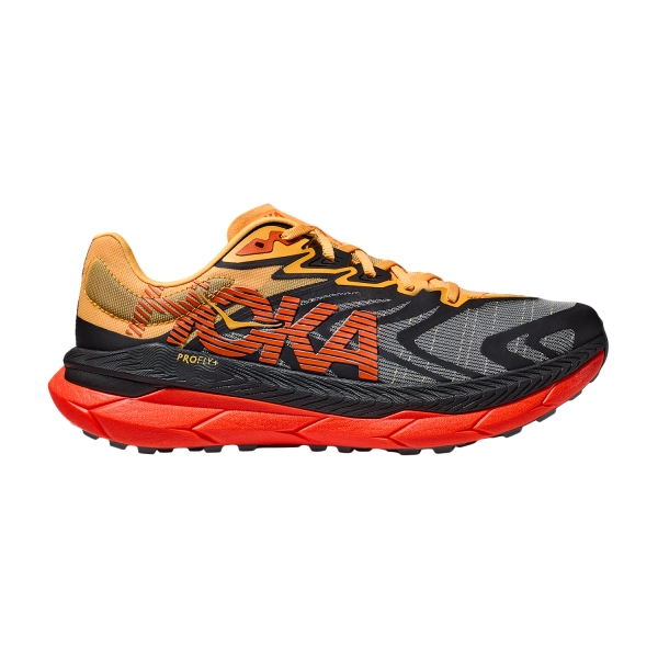 Men's Trail Running Shoes Hoka One One Tecton X 2  Black/Flame 1134516BFLM