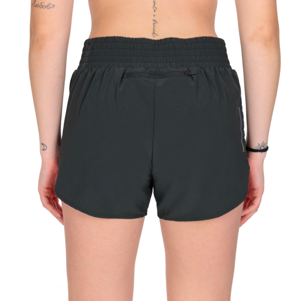 Mizuno Classic Logo 2 in 1 4.5in Shorts - Black/Sangria Sunset