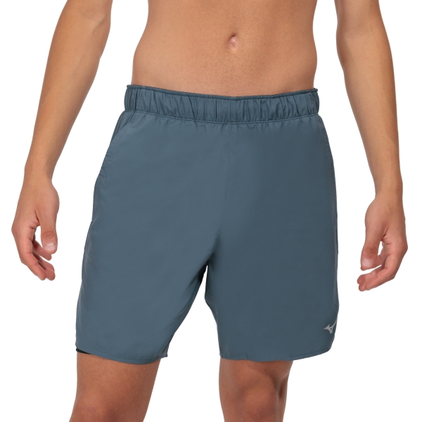 Pantalone cortos Running Hombre Mizuno Core 2 in 1 7.5in Shorts  Stormy Weather J2GB017604