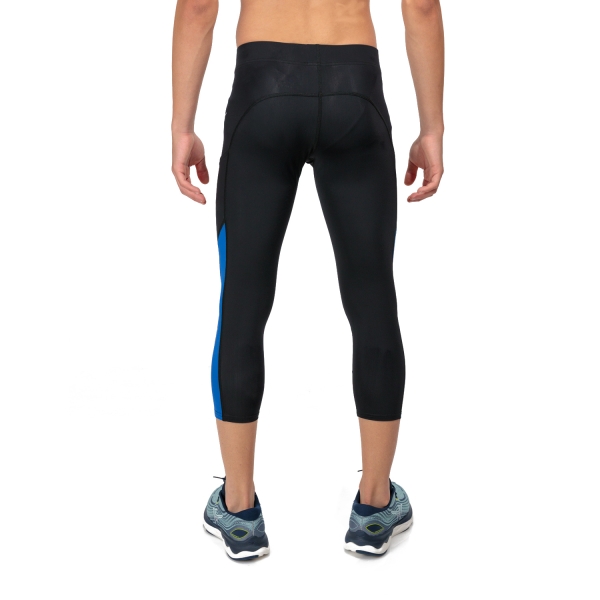 Mizuno Impulse Core 3/4 Tights - Black/Surf The Web