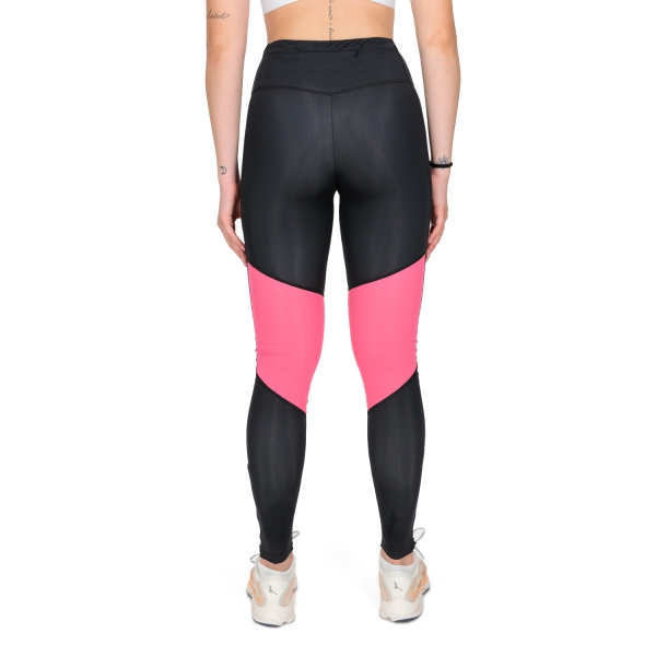 Mizuno Impulse Core Logo Tights - Black/Sangria Sunset