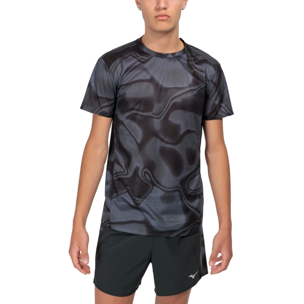 Camisetas Running Hombre Mizuno Mizuno Premium Aero Camiseta  Black  Black 