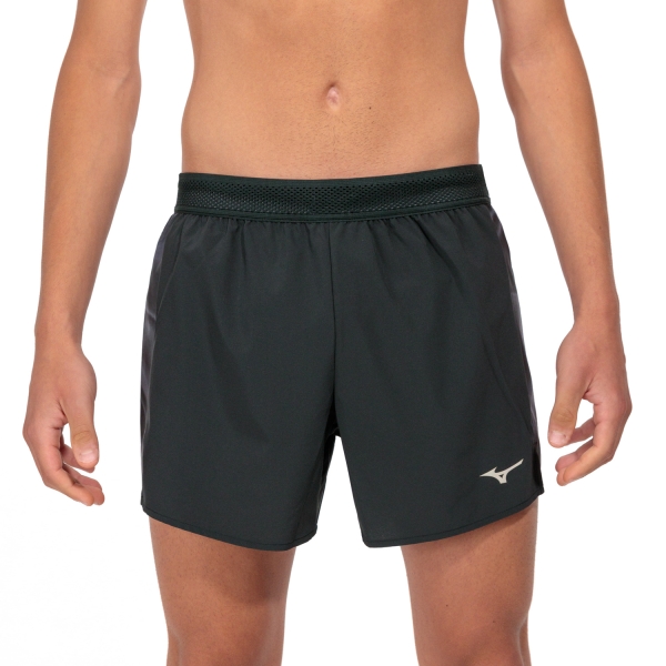 Men's Running Shorts Mizuno Premium Aero Split 4.5in Shorts  Black J2GBA50209