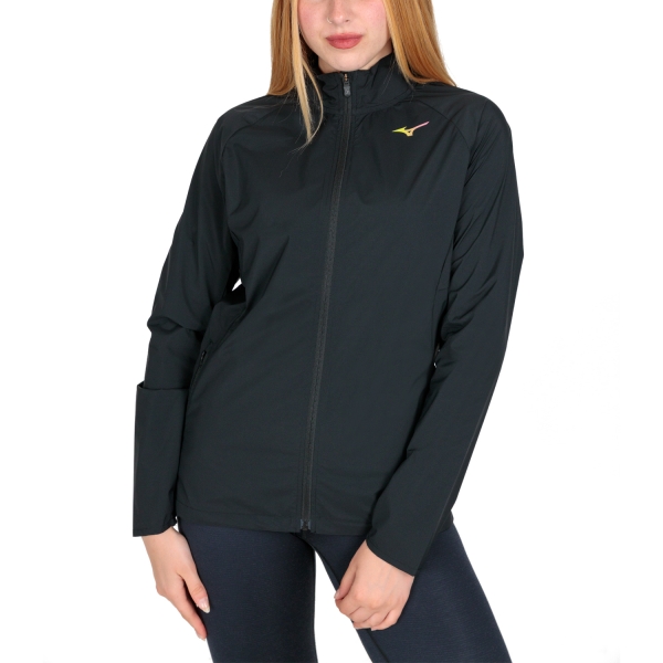 Women's Running Jacket Mizuno Mizuno Premium Warm Jacket  Black  Black 