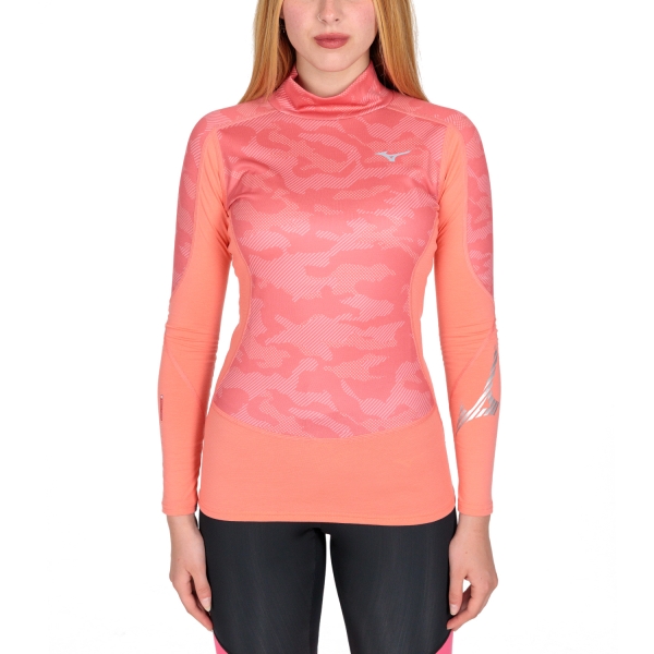 Women's Shirts Sport Underwear Mizuno Mizuno Virtual Body G3 Logo Shirt  Sugar Coral  Sugar Coral 