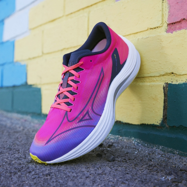 Mizuno Wave Rebellion Flash - High/Vis Pink/Ombre Blue/Purple Punch