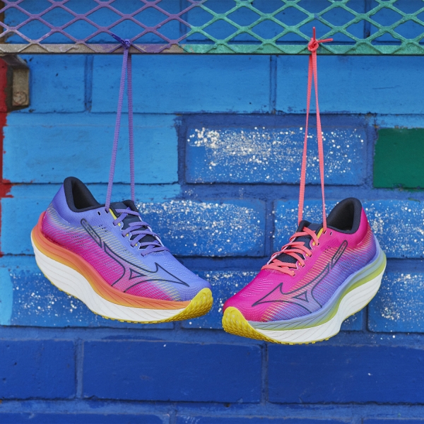 Mizuno Wave Rebellion Pro - High Vis Pink/Ombre Blue/Purple Punch