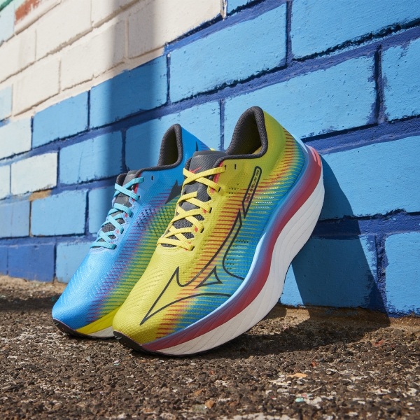Mizuno Wave Rebellion Pro - Bolt 2 Neon/Ombre Blue/Jet Blue
