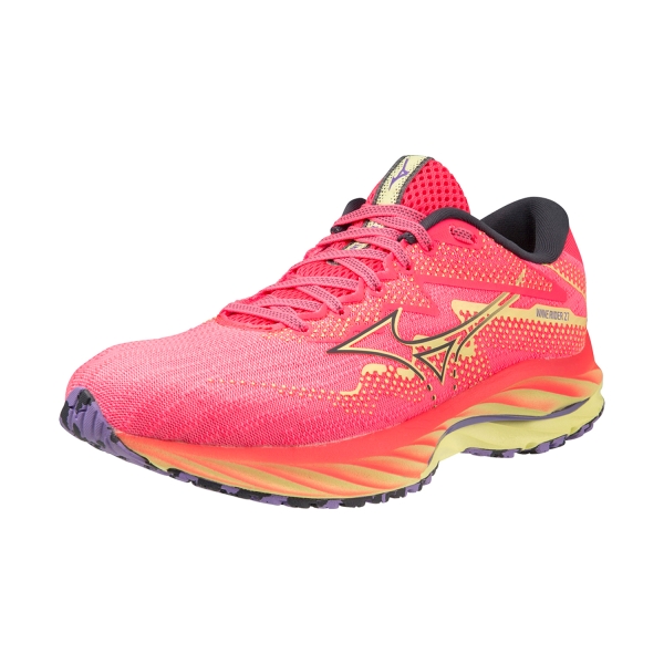 Mizuno Wave Rider 27 - High Vis Pink/Ombre Blue/Luminous