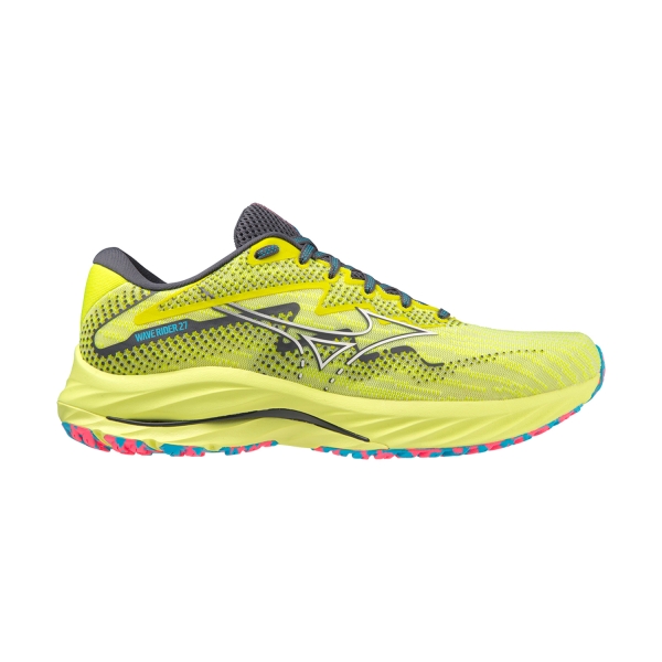 Zapatillas Running Neutras Hombre Mizuno Wave Rider 27  Luminous/White/Jet Blue J1GC230304