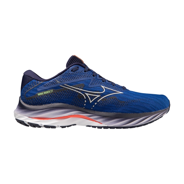 Scarpe Running Neutre Uomo Mizuno Wave Rider 27  Surf The Web/White/Neon Flame J1GC230305