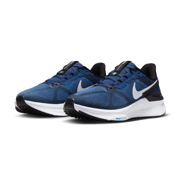 Nike Air Zoom Structure 25 - Midnight Navy/Pure Platinum/White/Black