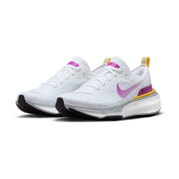 Nike Zoomx Invincible Run Flyknit 3 - White/Vivid Purple/Vivid Sulfur